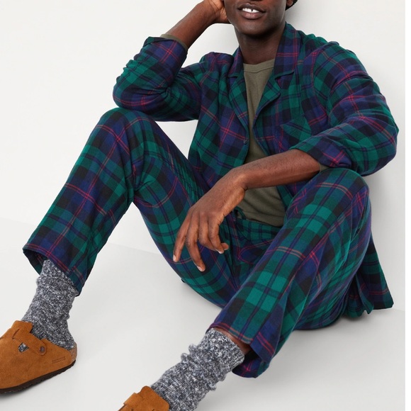 NWT OLD NAVY Flannel Pajama Set Color: Black Watch SIZE MEDUIM - Picture 4 of 4